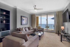 Condo, Multiple Beds (Emerald Isle 1903) | Living area | TV - Emerald Isle 1903 (Panama City Beach)