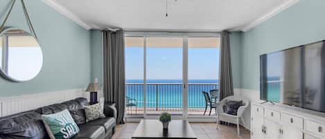 Lejlighed - flere senge (Majestic Beach Towers 1-1302) | Opholdsområde | Tv