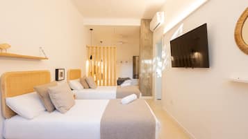 1 slaapkamer, een strijkplank/strijkijzer, gratis wifi, beddengoed