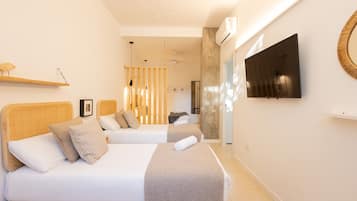 1 slaapkamer, een strijkplank/strijkijzer, gratis wifi, beddengoed