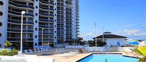 Condo, nhiều giường (Surfside Resort #1509) | Hồ bơi | Hồ bơi ngoài trời, hồ bơi nước nóng