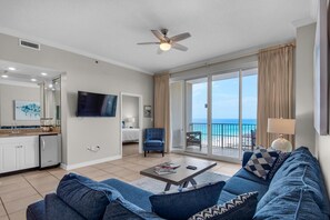 Condo, Multiple Beds (Leeward Key 1201) | Living area | TV - Leeward Key 1201 (Miramar Beach)
