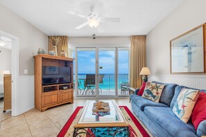 Condo, 1 King Bed with Sofa bed (Leeward Key 904) | Living area | TV - Leeward Key 904 (Miramar Beach)