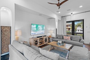 House, Multiple Beds (Paradise Pete's) | Living area | TV - Paradise Pete's (Santa Rosa Beach)