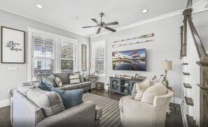 House, Multiple Beds (Barefoot Blessing) | Living area | TV - Barefoot Blessing (Santa Rosa Beach)