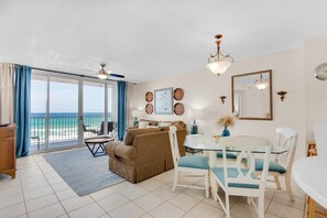Condo, 1 King Bed with Sofa bed (Island Princess 414) | Living area | TV - Island Princess 414 (Fort Walton Beach)