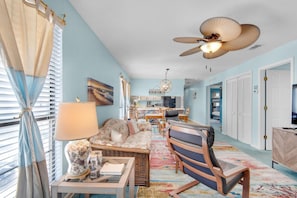 Condo, Multiple Beds (Seashells at the Beach Retreat) | Living area - Seashells at the Beach Retreat (Panama City Beach)