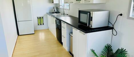 Frigorífic, microones, rentaplats i cafetera i tetera