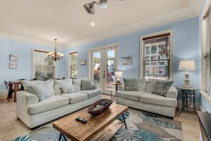 House, Multiple Beds (Bikini Villa) | Living area | TV - Bikini Villa (Destin)