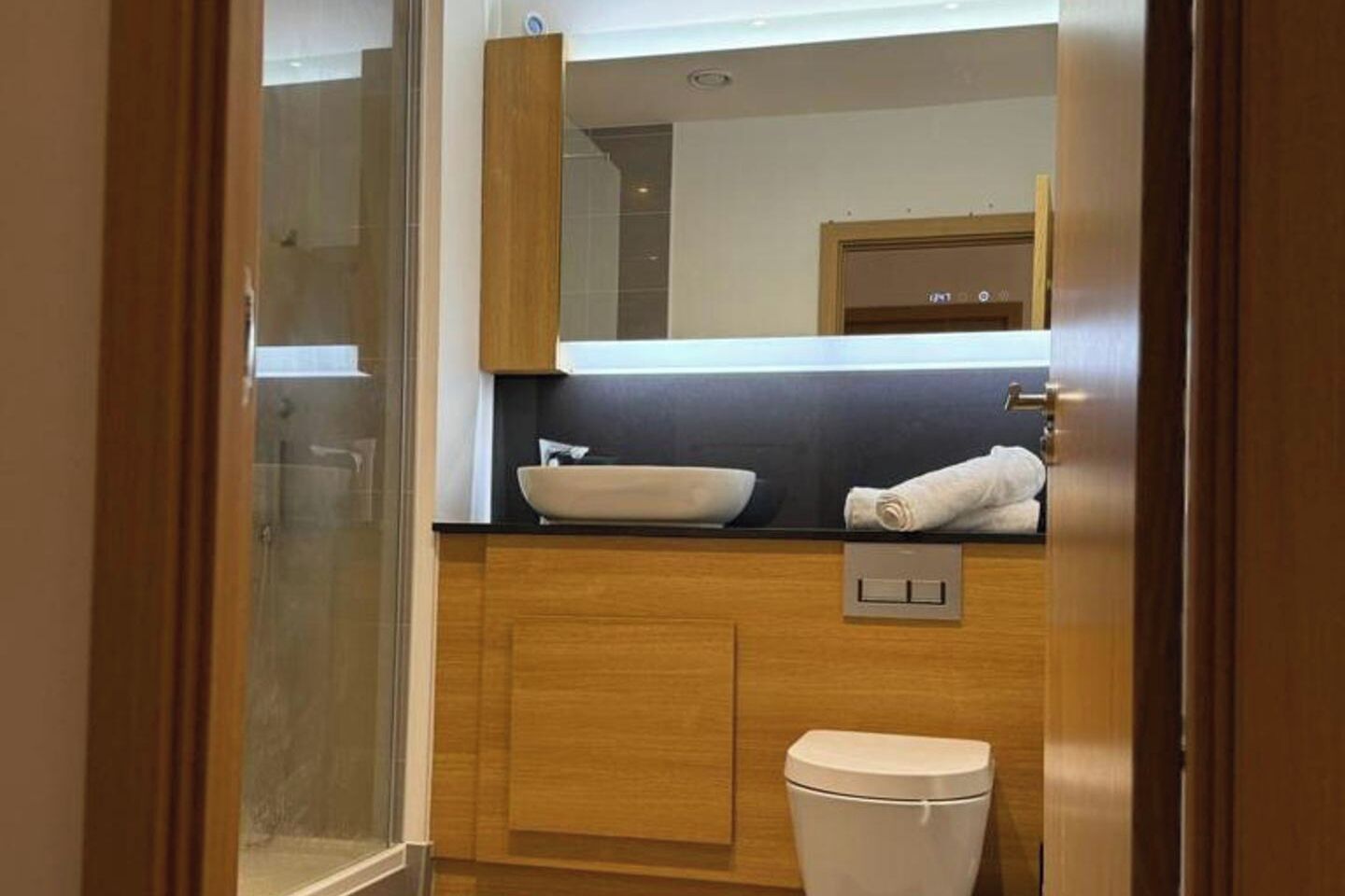 Shower, towels
