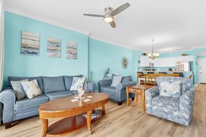Condo, Multiple Beds (Ocean Villa 1605) | Living area