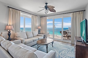 Condo, Multiple Beds (Ariel Dunes I 2001) | Living area | TV