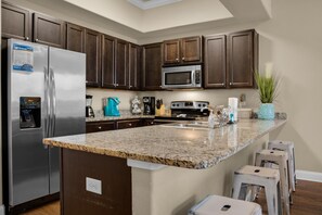 Condo, Multiple Beds (Alerio D201) | Private kitchen | Oven, toaster - Alerio D201 (Miramar Beach)