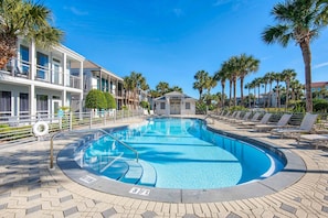 Condo, Multiple Beds (Destiny Beach Villas #11A- Beach Oasi) | Pool | Outdoor pool