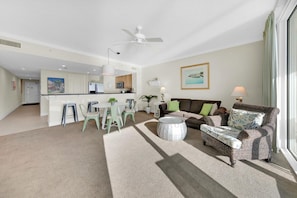 Condo, 1 Queen Bed with Sofa bed (Palazzo 404) | Living area | TV - Palazzo 404 (Panama City Beach)