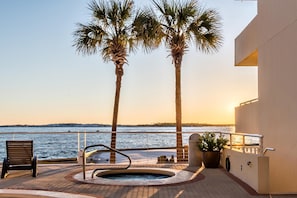 Condo, Multiple Beds (East Pass 101) | Outdoor spa tub