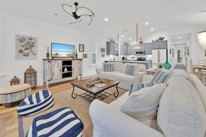 House, Multiple Beds (Sun Kissed) | Living area | TV - Sun Kissed (Santa Rosa Beach)