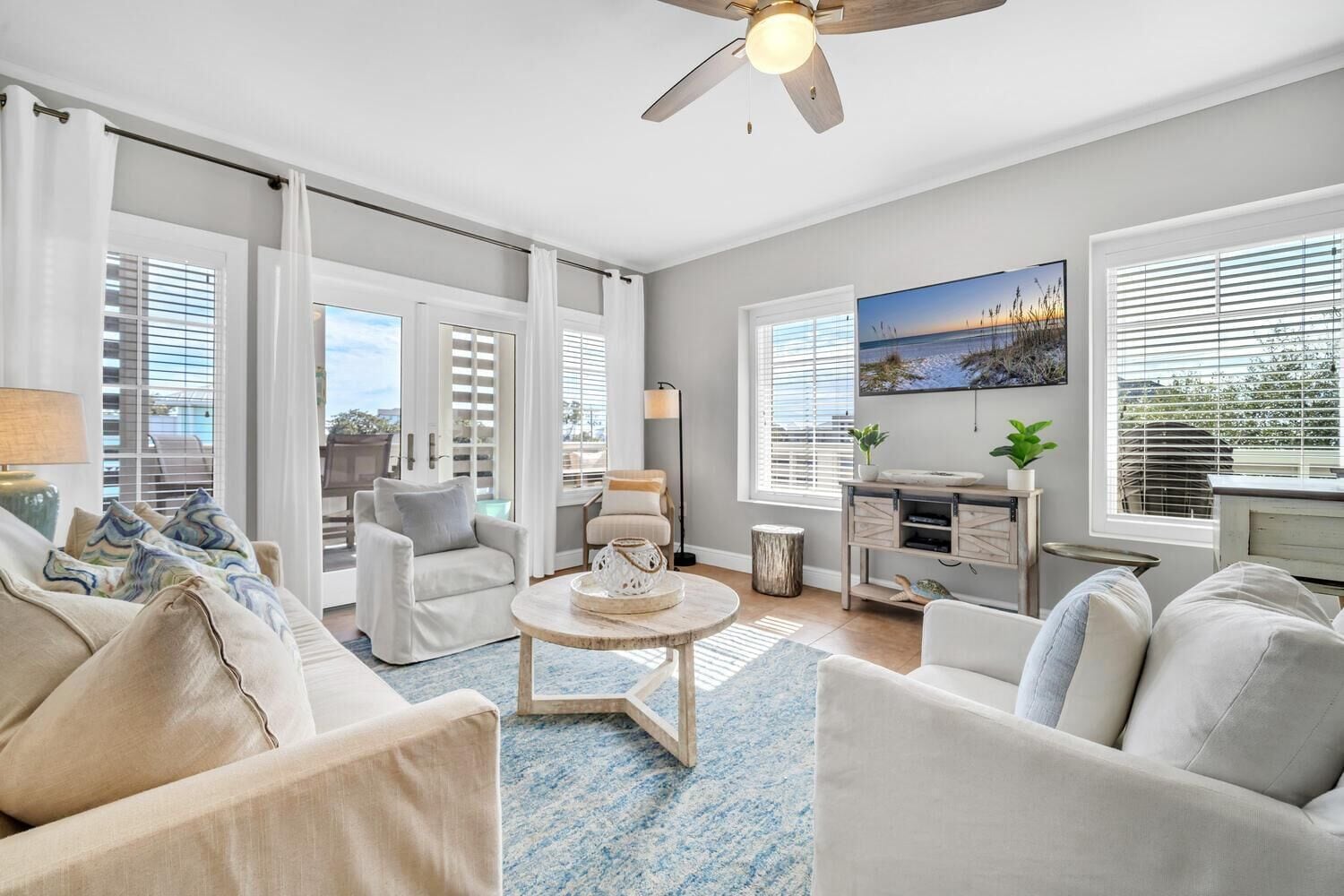 Condo, Multiple Beds (Cassine Way 301 – 30A Blue Sky Breeze) | Living area