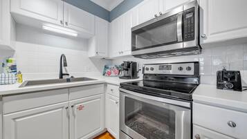 Condo, 1 King Bed with Sofa bed (Gulf Place Caribbean 205 - 30A Beach ) | Private kitchen | Oven, toaster