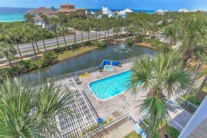 Condo, 1 King Bed with Sofa bed (Gulf Place Caribbean 205 - 30A Beach ) | Pool