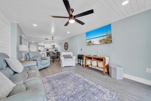 Condo, Multiple Beds (Dunes of Panama 203C) | Living area | TV - Dunes of Panama 203c (Panama City Beach)