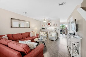 Townhome, Multiple Beds (Sandprints C2) | Living area | TV - Sandprints C2 (Miramar Beach)