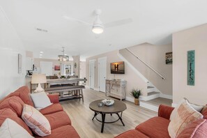 House, Multiple Beds (Sandprints C2) | Living area | TV