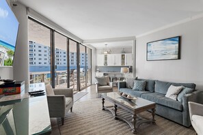 Condo, Multiple Beds (Surfside Resort #208- Emerald Dreams) | Living area - Surfside Resort #208- Emerald Dreams (Miramar Beach)