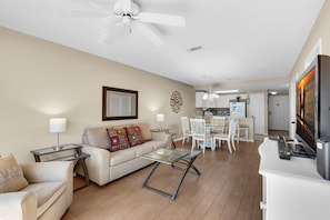 Condo, 1 Queen Bed with Sofa bed (Ciboney 2012) | Living area | TV