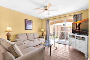 Condo, Multiple Beds (Ciboney 4009) | Living area | TV - Ciboney 4009 (Miramar Beach)