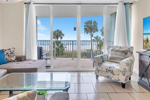Condo, Multiple Beds (Long Beach Resort 1-105) | Living area | TV