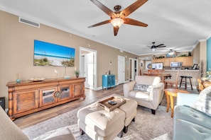 Condo, Multiple Beds (Ocean Reef 1704) | Living area - Ocean Reef 1704 (Panama City Beach)
