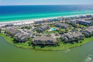 Condo, 1 King Bed with Sofa bed (Seascape Lakefront Villas 189- Don't ) | Aerial view - Seascape Lakefront Villas 189- Don't Worry, Beach Happy (Miramar Beach)