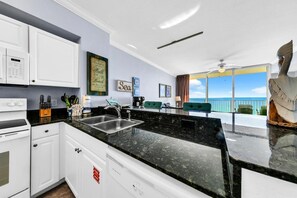 Condo, 1 King Bed with Sofa bed (Tidewater 2409 - Our Perch at the Pie) | Private kitchen | Oven, toaster - Tidewater 2409 - Our Perch at the Pier (Panama City Beach)