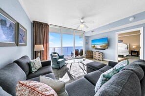 Condo, 1 King Bed with Sofa bed (Tidewater 2409 - Our Perch at the Pie) | Living area - Tidewater 2409 - Our Perch at the Pier (Panama City Beach)