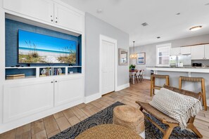 House, Multiple Beds (Seagrove Bungalow 110 - One Ten Again) | Living area | TV - Seagrove Bungalow 110 - One Ten Again (Santa Rosa Beach)