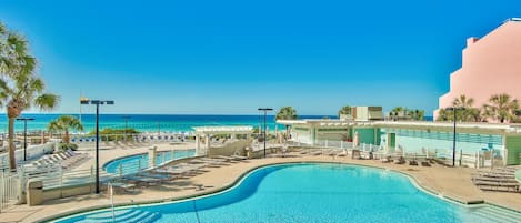 Condo, 1 cama King size y sofá cama (Tides at Tops'l 907) | Alberca | Alberca al aire libre y alberca climatizada