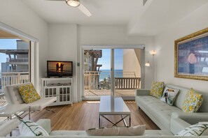 Condo, Multiple Beds (Luau Retreat) | Living area | TV - Luau Retreat (Miramar Beach)