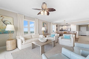 Condo, Multiple Beds (Windemere 908 Pool Side Cabana A Incl) | Living area | TV - Windemere 908 with Pool Side Cabana (Pensacola)