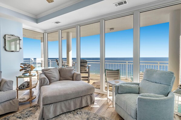 Condo, Multiple Beds (La Playa 701) | Living area | TV - La Playa 701 (Pensacola)