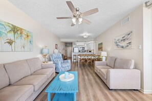 Condo, Multiple Beds (Romar Place 1002) | Living area | TV - Romar Place 1002 (Orange Beach)