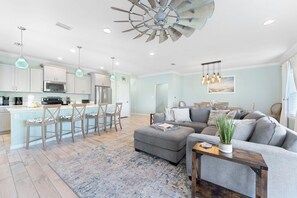 House, Multiple Beds (Salty Breeze at Lost Key Villas-Pet F) | Living area | TV - Salty Breeze at Lost Key Villas-pet Friendly! (Pensacola)