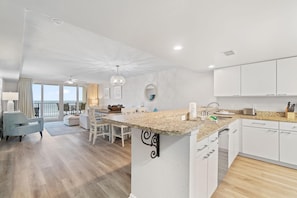 Condo, Multiple Beds (Wind Drift South West 308) | Private kitchen | Oven, toaster, paper towels - Wind Drift South West 308 (Orange Beach)