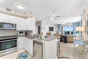 Condo, Multiple Beds (Beach Colony Tower 4D) | Private kitchen | Oven, toaster, paper towels - Beach Colony Tower 4D (Pensacola)
