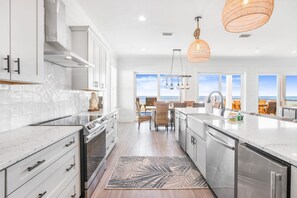 House, Multiple Beds (ShipFaced Beach House) | Private kitchen | Oven, toaster, paper towels - Shipfaced Beach House (Gulf Shores)