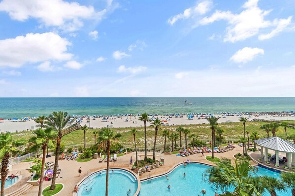 Condo, Multiple Beds (Indigo East 505) | Pool | A heated pool - Indigo East 505 (Pensacola)