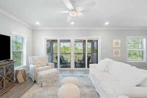 House, Multiple Beds (Lost and Found at the Beach at Lost K) | Living area | TV - Lost and Found at the Beach at Lost Key Villas (Pensacola)