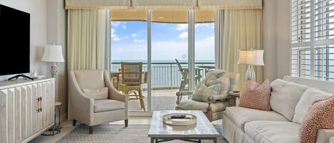 Condo, Multiple Beds (Beach Colony East 13D) | Living area | TV