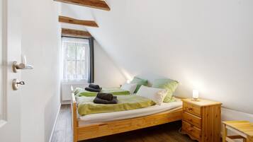 2 sovevĂŠrelser, gratis Wi-Fi, sengetĂžj