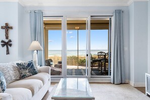 Condo, Multiple Beds (Beach Colony West 1B) | Living area | TV - Beach Colony West 1B (Pensacola)